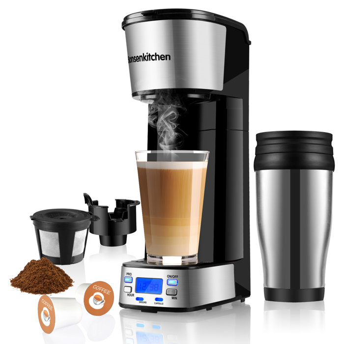 Bonsenkitchen Programmable Single Serve Coffee & Espresso Maker